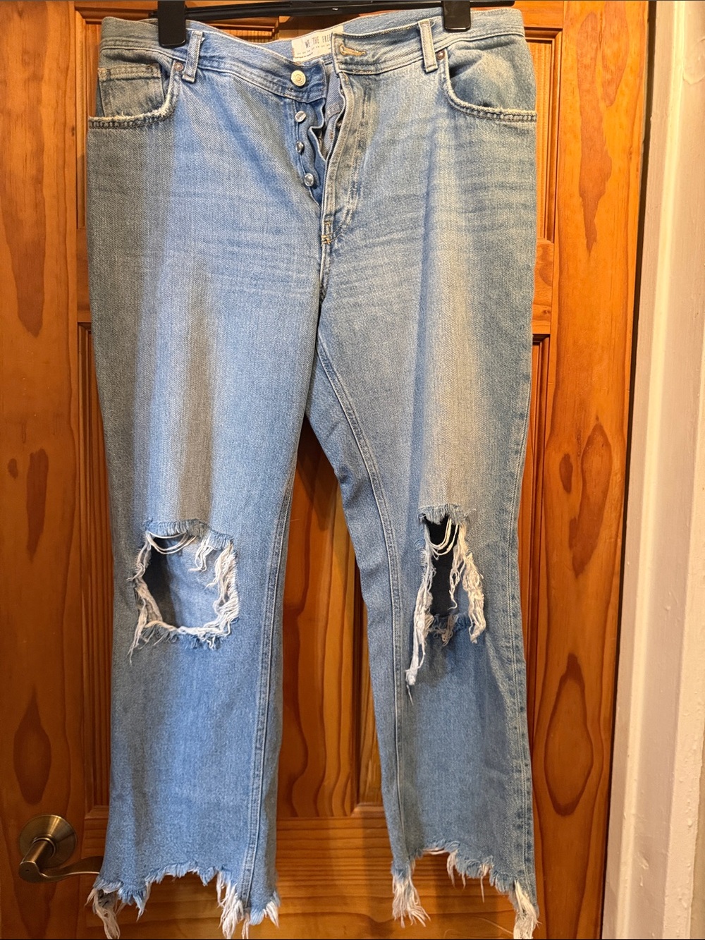 Light Blue Distressed Women's Jeans